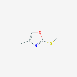 molecular formula C5H7NOS B8589509 4-Methyl-2-methylthiooxazole 