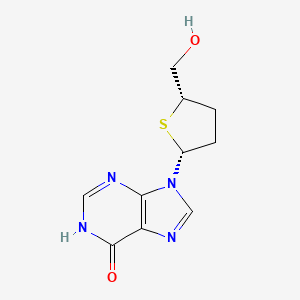 molecular formula C10H12N4O2S B8589518 2',3'-Dideoxy-4'-thioinosine CAS No. 137819-74-0