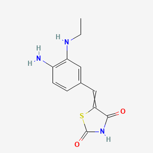 5-{[4-Amino-3-(ethylamino)phenyl]methylidene}-1,3-thiazolidine-2,4-dione