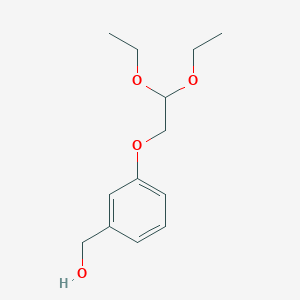 molecular formula C13H20O4 B8589549 (3-(2,2-Diethoxyethoxy)phenyl)methanol 
