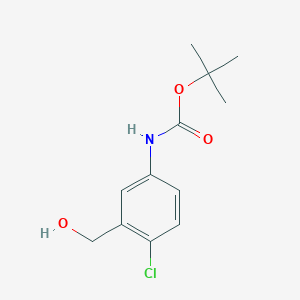 tert-butyl N-[4-chloro-3-(hydroxymethyl)phenyl]carbamate