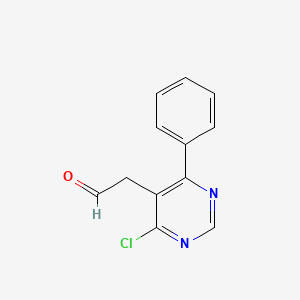 2-(4-Chloro-6-phenylpyrimidin-5-yl)acetaldehyde