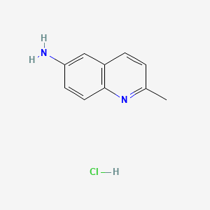 6-Quinolinamine, 2-methyl-, monohydrochloride