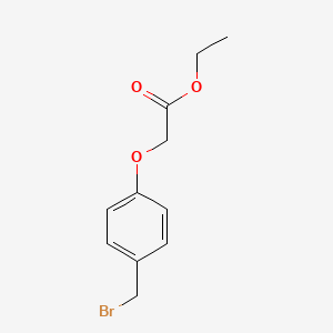 molecular formula C11H13BrO3 B8589724 Ethyl 2-[4-(bromomethyl)phenoxy]acetate 