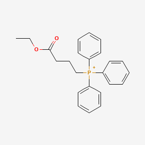 molecular formula C24H26O2P+ B8589730 Ethyl 4-(triphenylphosphoranyl)butanoate 