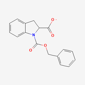 1H-Indole-1,2-dicarboxylic acid, 2,3-dihydro-, 1-(phenylmethyl) ester