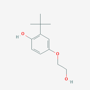 molecular formula C12H18O3 B8589800 2-Tert-butyl-4-(2-hydroxyethoxy)phenol CAS No. 143450-98-0