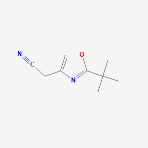 2-(2-tert-Butyl-1,3-oxazol-4-yl)acetonitrile