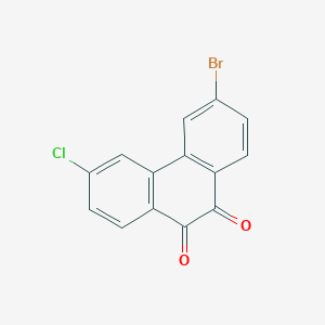 3-Bromo-6-chlorophenanthrene-9,10-dione