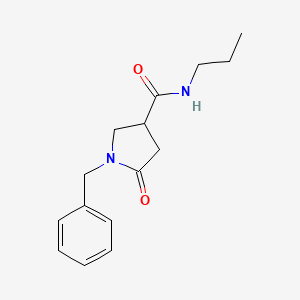 1-benzyl-5-oxo-N-propylpyrrolidine-3-carboxamide