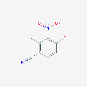 molecular formula C8H5FN2O2 B8589835 4-Fluoro-2-methyl-3-nitrobenzonitrile 