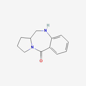 1,2,3,10,11,11a-Hexahydro-5H-pyrrolo(2,1-c)(1,4)benzodiazepin-5-one