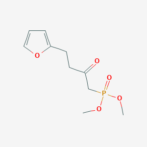 molecular formula C10H15O5P B8589927 Dimethyl [4-(furan-2-yl)-2-oxobutyl]phosphonate CAS No. 52344-53-3