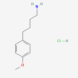 molecular formula C11H18ClNO B8589992 Benzenebutanamine, 4-methoxy-, hydrochloride 