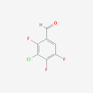 molecular formula C7H2ClF3O B008590 3-氯-2,4,5-三氟苯甲醛 CAS No. 101513-80-8
