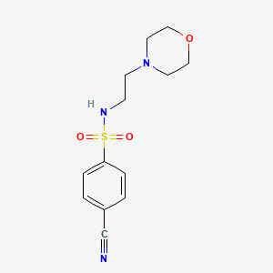4-cyano-N-2-morpholinoethyl-benzenesulphonamide