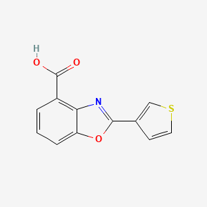 2-Thiophen-3-ylbenzoxazole-4-carboxylic acid