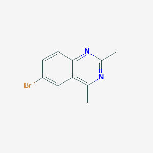 molecular formula C10H9BrN2 B8590102 6-Bromo-2,4-dimethylquinazoline 