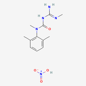 Urea, N-(2,6-dimethylphenyl)-N'-(imino(methylamino)methyl)-N-methyl-, mononitrate