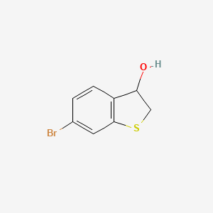 molecular formula C8H7BrOS B8590169 6-Bromo-2,3-dihydro-1-benzothiophen-3-ol 