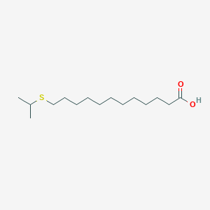 B8590178 12-[(Propan-2-yl)sulfanyl]dodecanoic acid CAS No. 144879-14-1