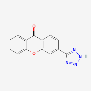 molecular formula C14H8N4O2 B8590234 9H-Xanthen-9-one, 3-(1H-tetrazol-5-yl)- CAS No. 89217-62-9