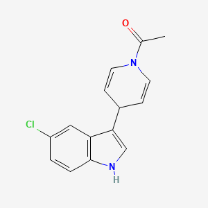 molecular formula C15H13ClN2O B8590245 1-[4-(5-Chloro-1H-indol-3-yl)pyridin-1(4H)-yl]ethan-1-one CAS No. 65347-59-3