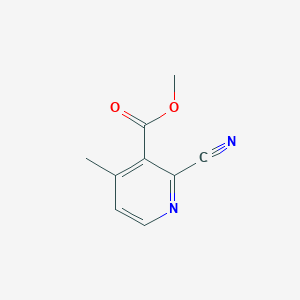 molecular formula C9H8N2O2 B8590259 2-Cyano-4-methyl-nicotinic acid methyl ester 