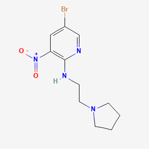 (5-Bromo-3-nitro-pyridin-2-yl)-(2-pyrrolidin-1-yl-ethyl)-amine