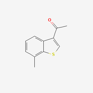 molecular formula C11H10OS B8590277 Ethanone, 1-(7-methylbenzo[b]thien-3-yl)- 