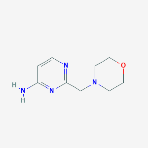 molecular formula C9H14N4O B8590662 2-(Morpholinomethyl)pyrimidin-4-amine 
