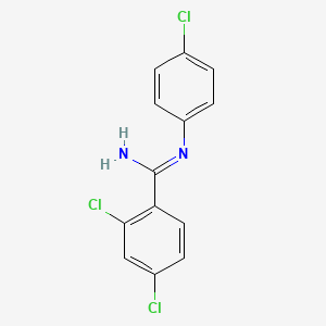 B8590742 2,4-dichloro-N-(4-chloro-phenyl)-benzamidine CAS No. 505073-24-5