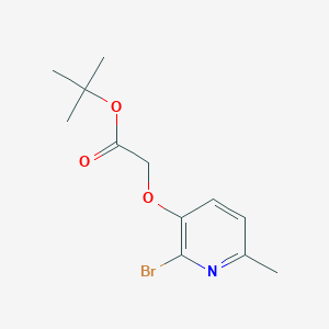 tert-Butyl[(2-bromo-6-methylpyridin-3-yl)oxy]acetate
