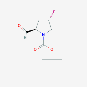 tert-butyl (2R,4S)-4-fluoro-2-formylpyrrolidine-1-carboxylate