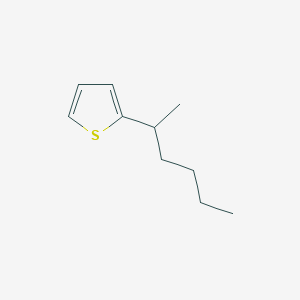 molecular formula C10H16S B8590878 2-(Hexan-2-YL)thiophene CAS No. 163104-22-1