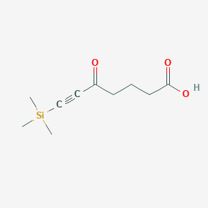 5-Oxo-7-(trimethylsilyl)hept-6-ynoic acid