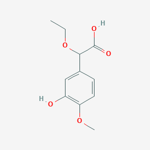 (RS)-ethoxy-(3-hydroxy-4-methoxy-phenyl)-acetic acid
