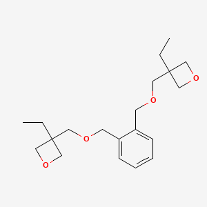 molecular formula C20H30O4 B8591032 Bis[(3-ethyl-3-oxetanylmethoxy)methyl]benzene CAS No. 172416-00-1