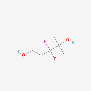 molecular formula C6H12F2O2 B8591208 3,3-Difluoro-4-methylpentane-1,4-diol CAS No. 89647-94-9