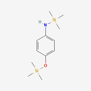 molecular formula C12H23NOSi2 B8591239 Silanamine, 1,1,1-trimethyl-N-[4-[(trimethylsilyl)oxy]phenyl]- CAS No. 52726-86-0