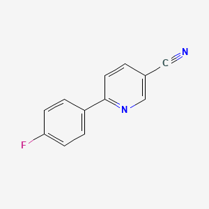 molecular formula C12H7FN2 B8591310 2-(4-Fluorophenyl)-5-cyanopyridine 