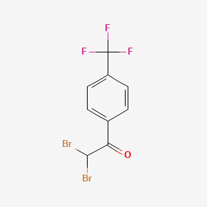 molecular formula C9H5Br2F3O B8591337 MFCD25964547 