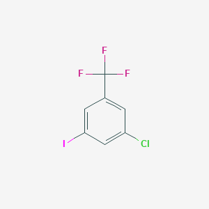 molecular formula C7H3ClF3I B085914 1-Chloro-3-iodo-5-(trifluoromethyl)benzene CAS No. 1189352-83-7