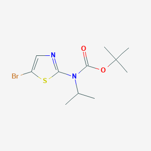 molecular formula C11H17BrN2O2S B8591605 Tert-butyl 5-bromothiazol-2-ylisopropylcarbamate 