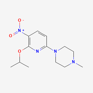 1-Methyl-4-[5-nitro-6-(propan-2-yloxy)pyridin-2-yl]piperazine
