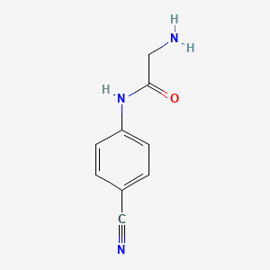 molecular formula C9H9N3O B8591853 2-amino-N-(4-cyanophenyl)acetamide 