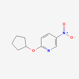 molecular formula C10H12N2O3 B8591854 2-(CYCLOPENTYLOXY)-5-NITROPYRIDINE 