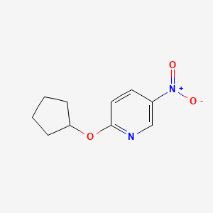 2-Cyclopentyloxy-5-nitro-pyridine