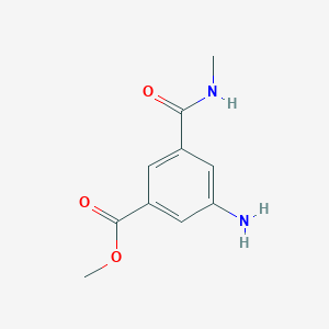 molecular formula C10H12N2O3 B8591905 Methyl 3-amino-5-(methylcarbamoyl)benzoate 