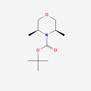 molecular formula C11H21NO3 B8591977 cis-tert-Butyl3,5-dimethylmorpholine-4-carboxylate 